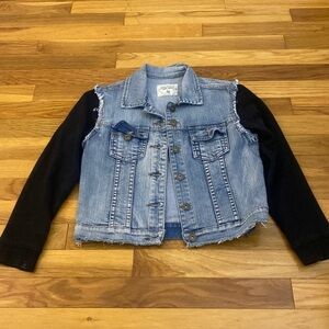 So Nikki Girl’s Denim Jacket With Cotton Sleeves Size M